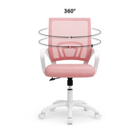 Sedia da ufficio ergonomica girevole rosa Ã¢â¬â Happy