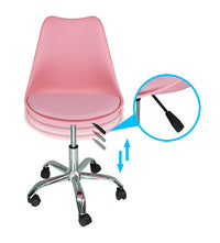 Sedia da ufficio girevole, sedia da scrivania rosa con rotelle SALLY SU19SAPM