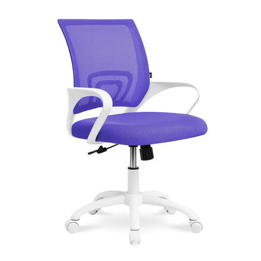 Sedia da ufficio ergonomica girevole viola - Happy