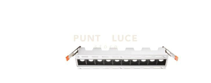 SUB BIG FARETTO DA INCASSO 10 LUCI 20W 1660LM 4000K IP20 L.27,4CM