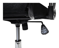 Sedia da ufficio girevole, poltrona presidenziale in tessuto nero mod. Milano SUP-10ETMI