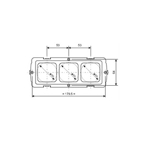 SUPPORTO A TRE MODULI