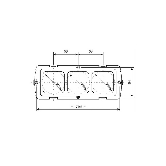 SUPPORTO A TRE MODULI