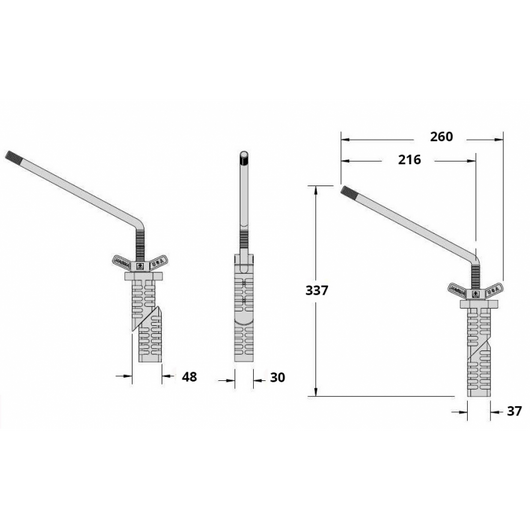 SUPPORTO DI FISSAGGIO BARBECUE