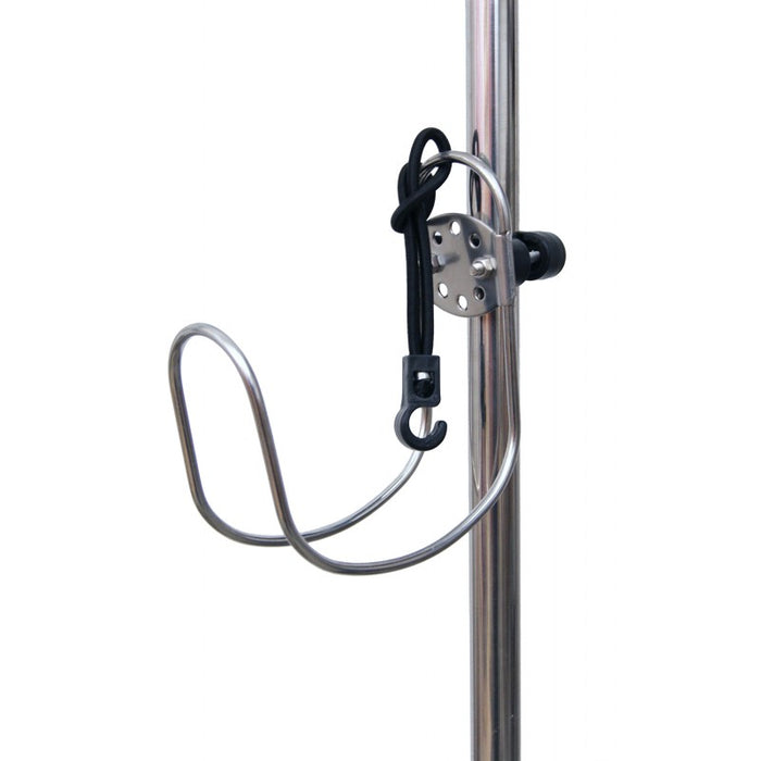 SUPPORTO INOX PER ANULARE a parete oppure su tubo Ø mm. 22/25