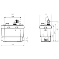 Pompa per Acqua Chiare SFA Sanitrit SANIVITE SILENCE PLUS SVES+