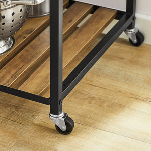 Carrello da portata con 5 ripiani Carrello laterale Carrello da cucina ripiano per microonde 110x45x92cm SVW18-F