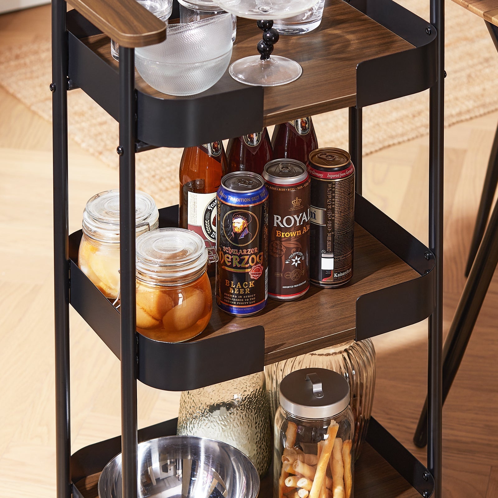 SoBuy Carrellino salvaspazio 50x32x86cm SVW23-SCH