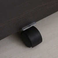 Schedario da Ufficio Cassettiera Per Scrivania in Legno, 2 Cassetti, Serratura con 2 Chiavi, Nero, 40x45x55.6cm