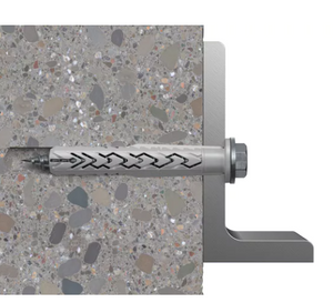 SXRL 10X80 FUS - FISCHER - TASSELLO PROLUNGATO IN NYLON CON MARCATURA CE CON VITE PREMONTATA T.E. FLANGIATA IMPRONTA TORX