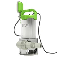 Pompa di Drenaggio per Acque Sporche, Capacità 18000 L/h, 1100 W, 16x14x27 cm, Verde