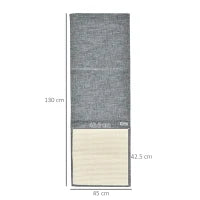 Set 2 Tiragraffi per Gatti da Divano in Sisal e Poliestere, 130x45cm - Grigio