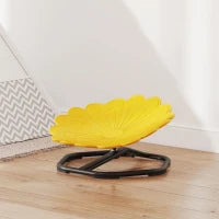 Sedia girevole sensoriale per bambini, sedile girevole per l'allenamento dell'equilibrio e della coordinazione, giallo