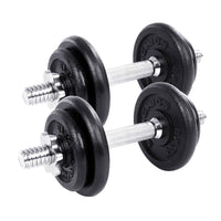 Kit manubri bodybuilding con barra di estensione 20 kg per uomini e donne bodybuilding guadagno di massa fitness nero 12_0002029