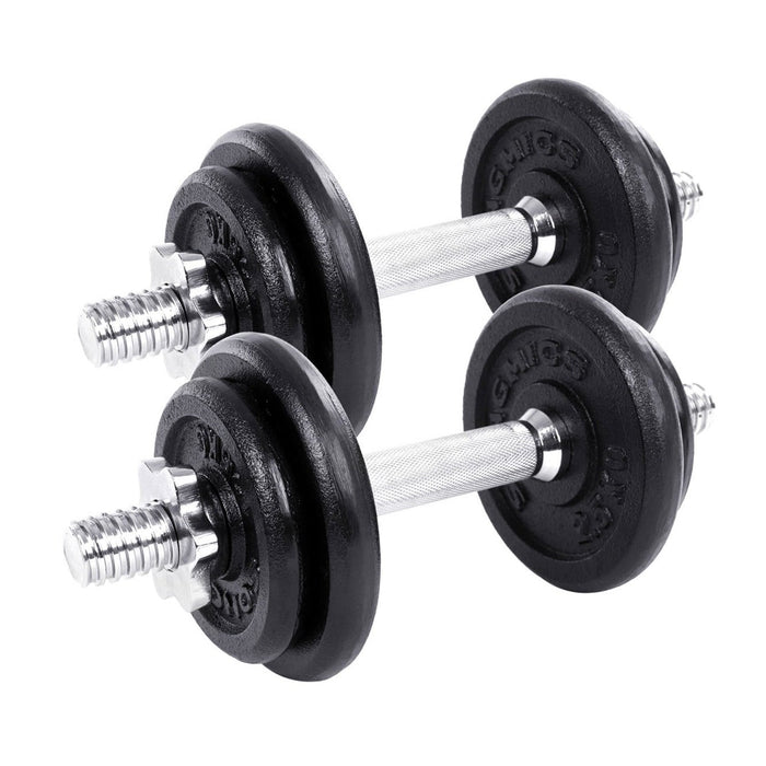 Kit manubri bodybuilding con barra di estensione 20 kg per uomini e donne bodybuilding guadagno di massa fitness nero 12_0002029