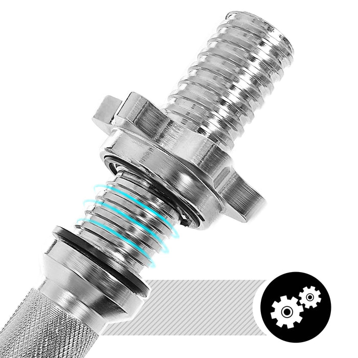 Kit manubri bodybuilding con barra di estensione 20 kg per uomini e donne bodybuilding guadagno di massa fitness nero 12_0002029