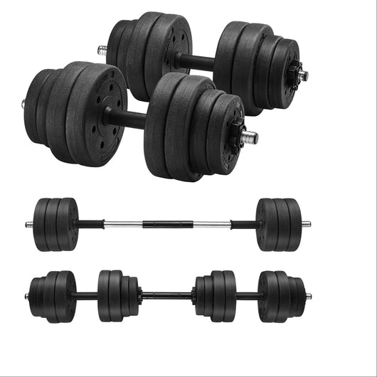 Set di manubri con peso regolabile con barra di estensione aggiuntiva 20 kg 30 kg bodybuilding 12_0006117