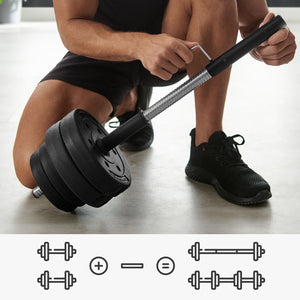 Set di manubri con peso regolabile con barra di estensione aggiuntiva 20 kg 30 kg bodybuilding 12_0006117