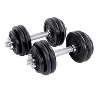 Kit manubri bodybuilding con barra di estensione 30 kg per uomo e donna bodybuilding guadagno di massa sport fitness nero 12_0002026