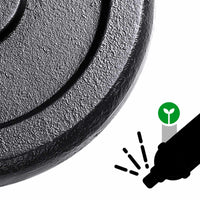 Kit manubri bodybuilding con barra di estensione 30 kg per uomo e donna bodybuilding guadagno di massa sport fitness nero 12_0002026