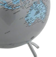 Mappamondo Twist Silver Cm Ø 20X25