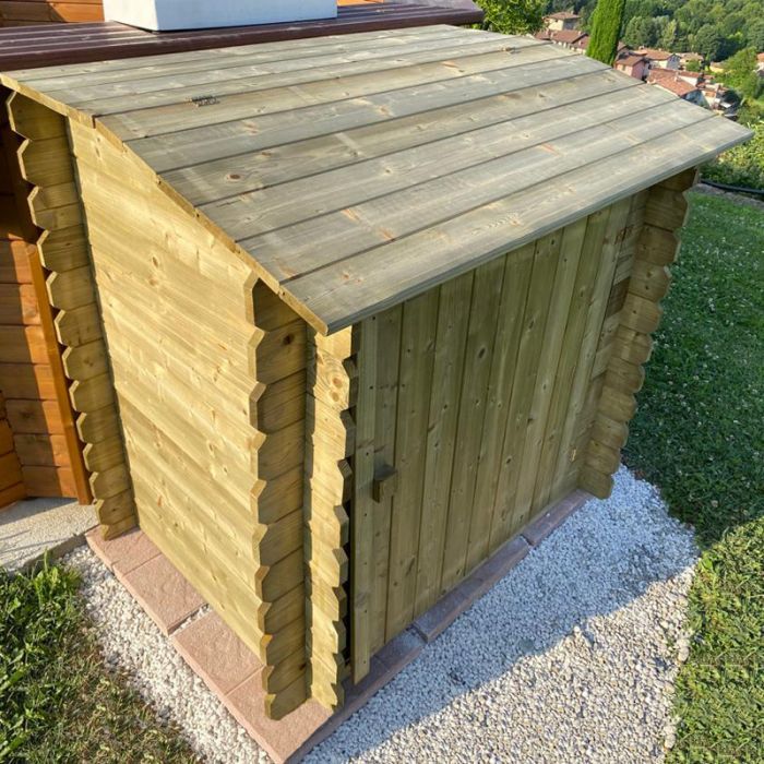 Locale Tecnico In Legno 1,20 X 0,89 X H.1,26 M Per Piscine Fuori Terra