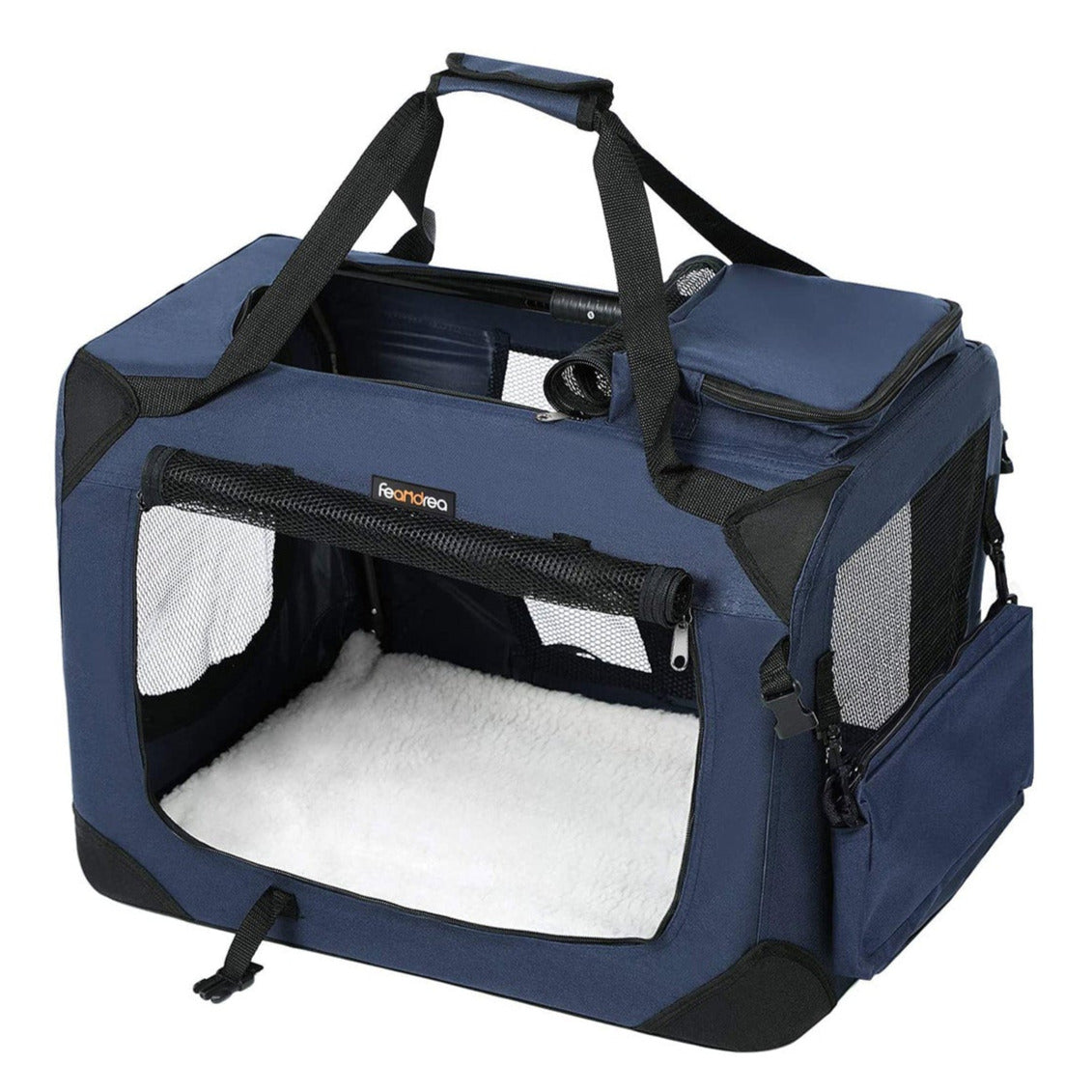 Borsa da trasporto per cani pieghevole per trasportino blu 50 x 35 x 35 cm blu 12_0001246