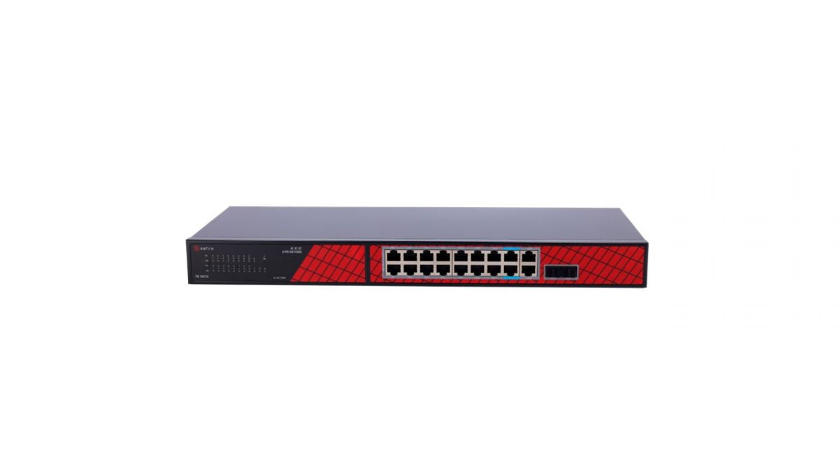 Safire Switch Hi-PoE 16 porte PoE Gigabit 10/100/1000Mbps