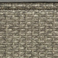 Set 3 Pezzi Mobili da Giardino con 2 Divani con Cuscini e 1 Tavolo in Rattan PE, Salotto da Esterno Grigio-Nero