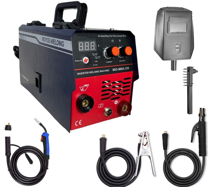 Saldatrice MIG a filo continuo NO GAS 120A MMA elettrodo + bobina 0.5KG Art. 350