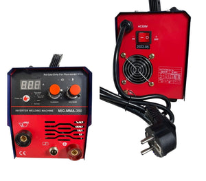 Saldatrice MIG a filo continuo NO GAS 120A MMA elettrodo + bobina 0.5KG Art. 350