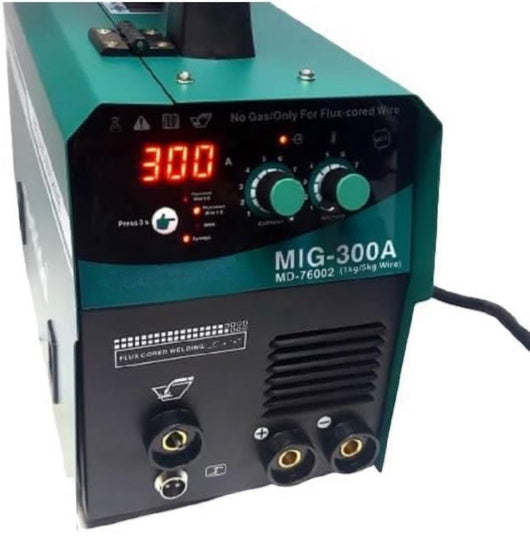 Saldatrice a filo continuo NO GAS 300A MIG-MMA elettrodo + bobina fino a 5KG