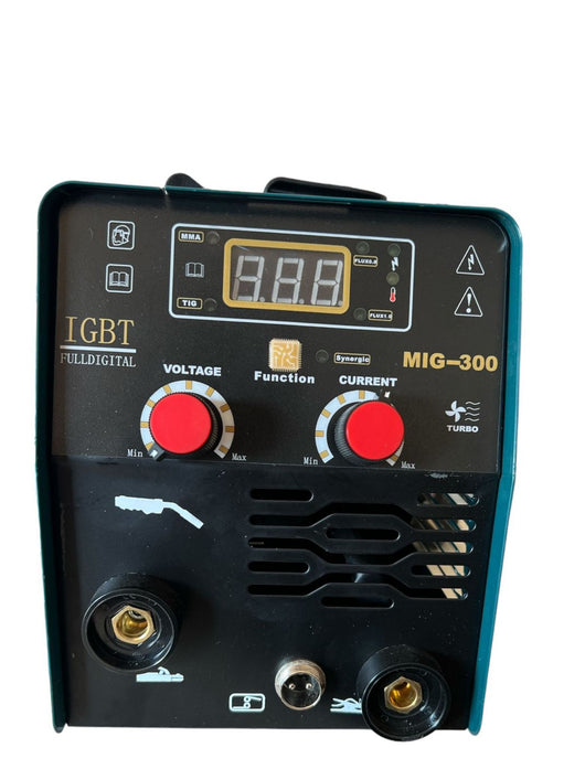 Saldatrice filo continuo 300A MIG-MMA-IGBT INVERTER NO GAS + elettrodo 07610