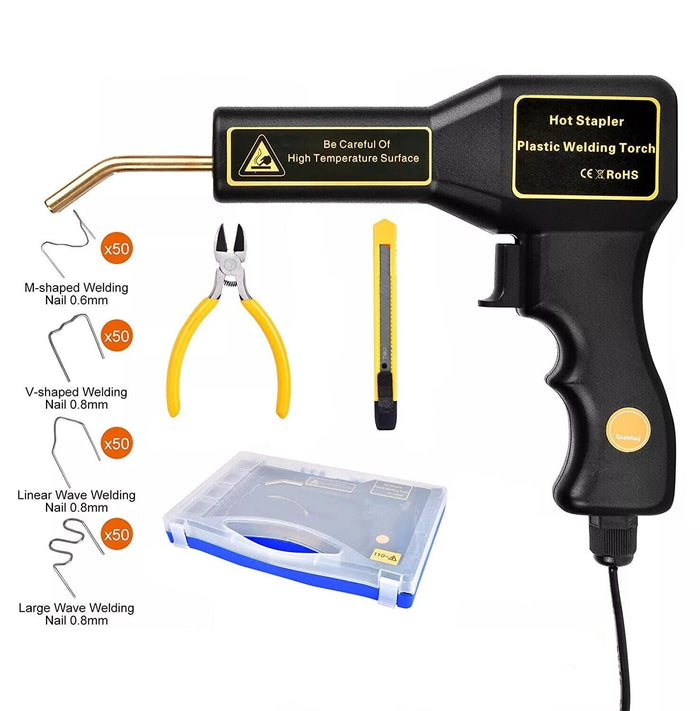 Saldatrice plastica 220V 50W kit riparazione saldatore saldatura con graffette N