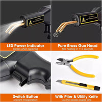 Saldatrice plastica 220V 50W kit riparazione saldatore saldatura con graffette N