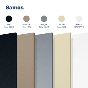 Piatto doccia 80x120 cm colore grigio effetto pietra | Samos