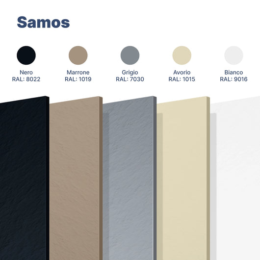 Piatto doccia 70x140 cm colore marrone effetto pietra | Samos