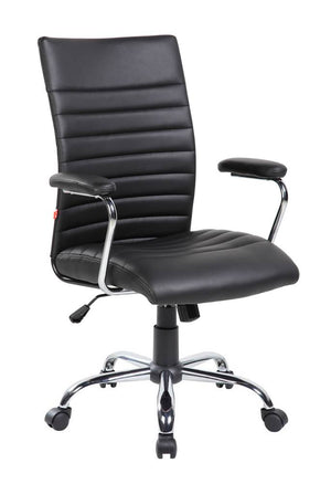 San franciscopoltrona direzionale con braccioli - nera