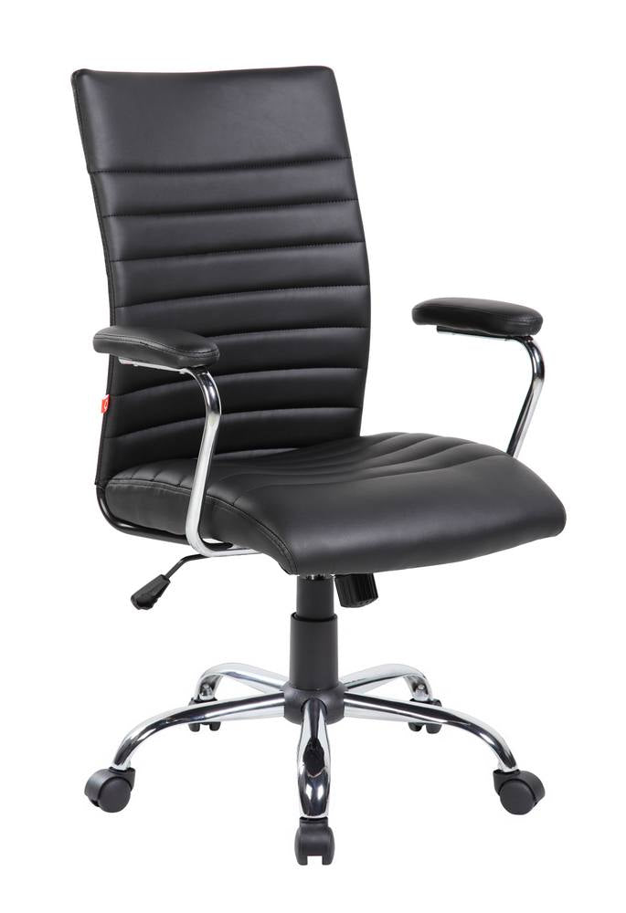 San franciscopoltrona direzionale con braccioli - nera