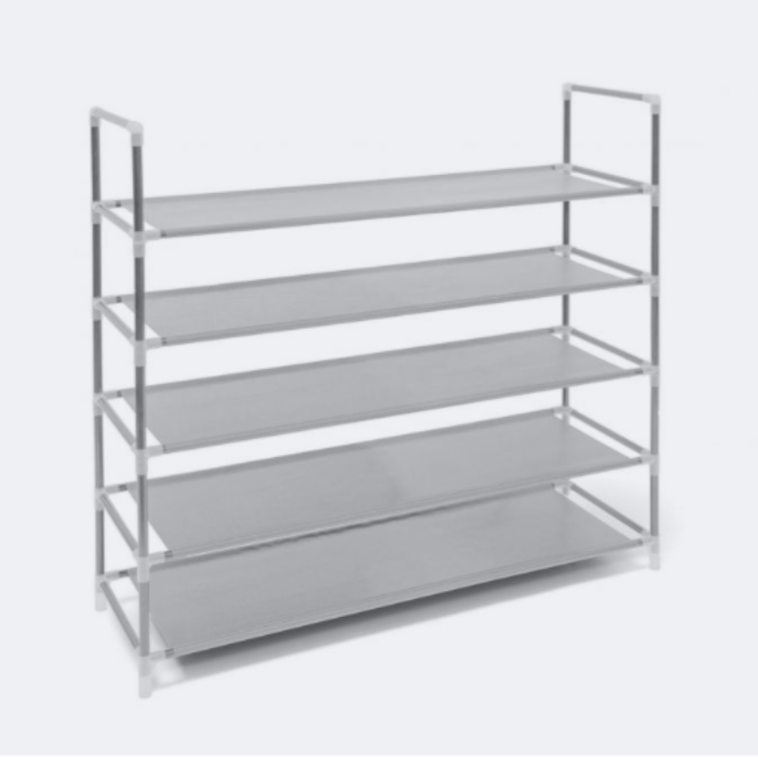 Scarpiera scarpiera ripiani ripiani 5 livelli fino a 25 paia 90,5 cm grigio 13_0001028_3