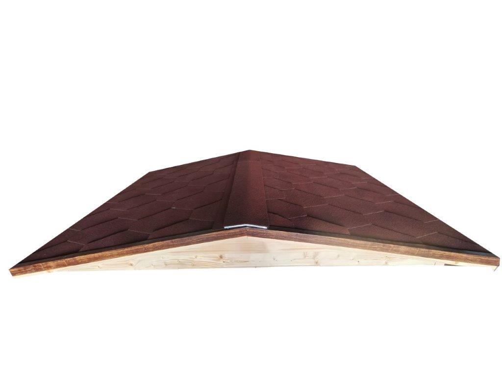 Sauna Infrarossi 4 posti, Tetto Tegole Canadesi, Cromoterapia 285x185cm H220cm Husba