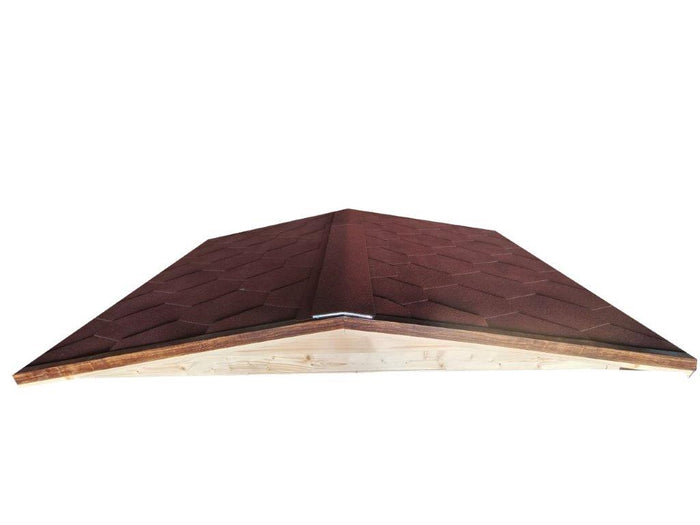 Sauna Infrarossi 4 posti, Tetto Tegole Canadesi, Cromoterapia 285x185cm H220cm Husba