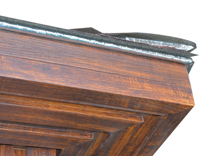 Sauna infrarossi da esterno con tegole canadesi, full optional 120x120x250cm Relpunt Nasha