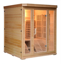 Sauna infrarossi, sdraio in legno, full optional 150x150x190cm Relpunt Cercilia