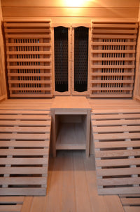 Sauna infrarossi, sdraio in legno, full optional 150x150x190cm Relpunt Cercilia