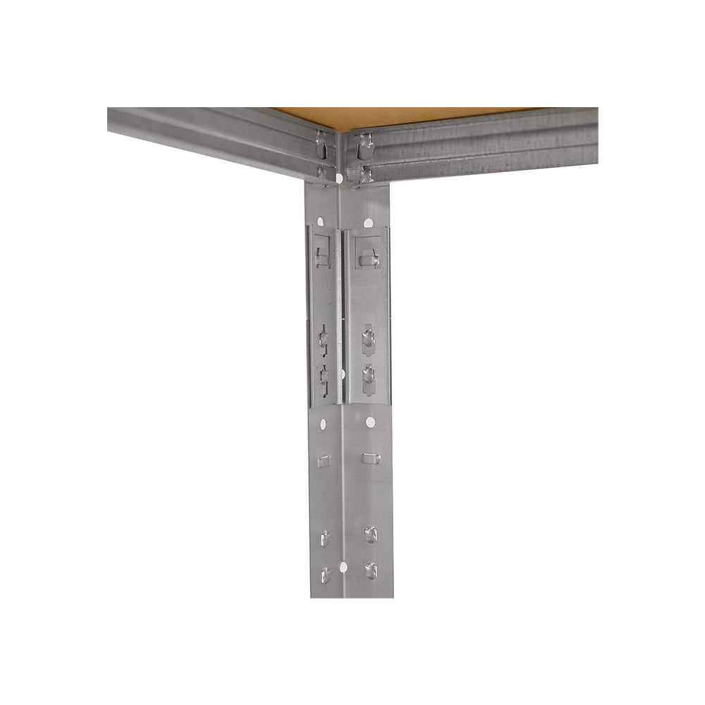 SCAFFALE SCAFFLATURA in Metallo per Officina E Garage 180x90x40 cm | SCAFFALE 5 ripiani con pannelli MDF montaggio a scatto semplice | Portata Massima 875 kg