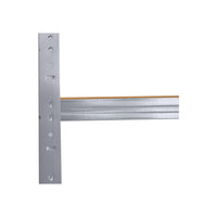 SCAFFALE SCAFFLATURA in Metallo per Officina E Garage 180x120x40 cm | SCAFFALE 5 ripiani con pannelli MDF montaggio a scatto semplice | Portata Massima 875 kg