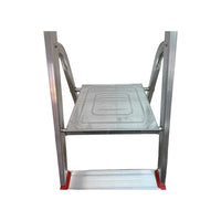 Scala In Alluminio 5 Gradini Con Base 6 Gradini Gs/Tuv En131 Portata Massima 150 Kg