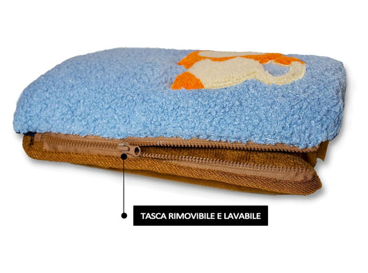 Scaldino Elettrico Borsa Acqua Calda Cuscino Rimovibile e Lavabile Scalda Mani e Piedi in Casa a Letto 500W