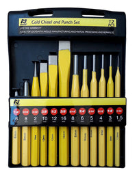 Scalpelli cacciachiodi bulini e cacciaspine per meccanico, set da 12 pezzi